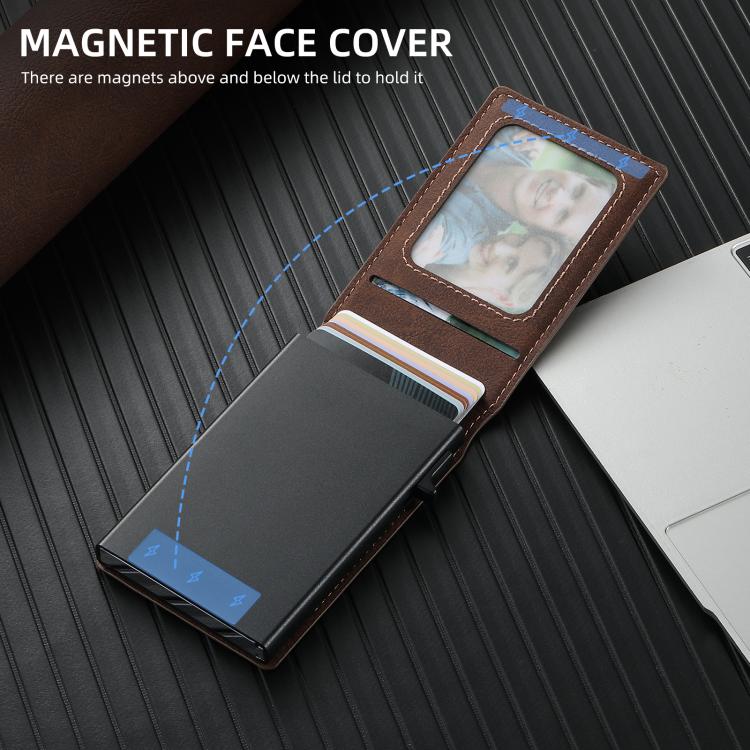 For Google Pixel 10 Pro Suteni H19 Litchi Grain 2-in-1 Removable Card Box Back Phone Case(Brown) - Google Cases by Suteni | Online Shopping UK | buy2fix