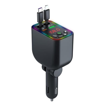 L5 Car Bluetooth-Compatible MP3 Player Hands Free Calling FM Transmitter Fast Charger - Bluetooth Car Kits by buy2fix | Online Shopping UK | buy2fix