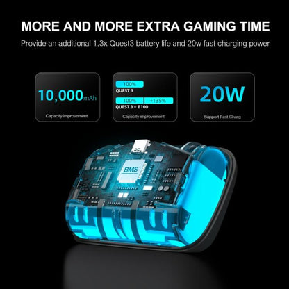 BOBOVR B100 For BOBOVR S3 Pro 10000mAh Replacement Battery VR Head Strap Accessory - VR Accessories by buy2fix | Online Shopping UK | buy2fix