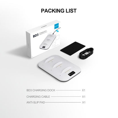 BOBOVR BD3 Charging Dock for 3x B100 Battery 30W Fast Charger Base - VR Accessories by buy2fix | Online Shopping UK | buy2fix