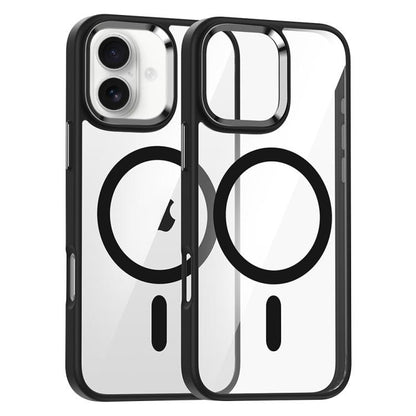 For iPhone 17 Metal Eyes Lens Ring MagSafe Anti-drop Phone Case(Black) - iPhone 17 Cases by buy2fix | Online Shopping UK | buy2fix