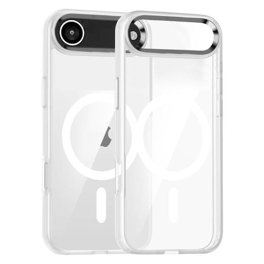 For iPhone Air Metal Eyes Lens Ring MagSafe Anti-drop Phone Case(Transparent) - iPhone Air Cases by buy2fix | Online Shopping UK | buy2fix