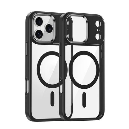 For iPhone 17 Pro Metal Eyes Lens Ring MagSafe Anti-drop Phone Case(Black) - iPhone 17 Pro Cases by buy2fix | Online Shopping UK | buy2fix
