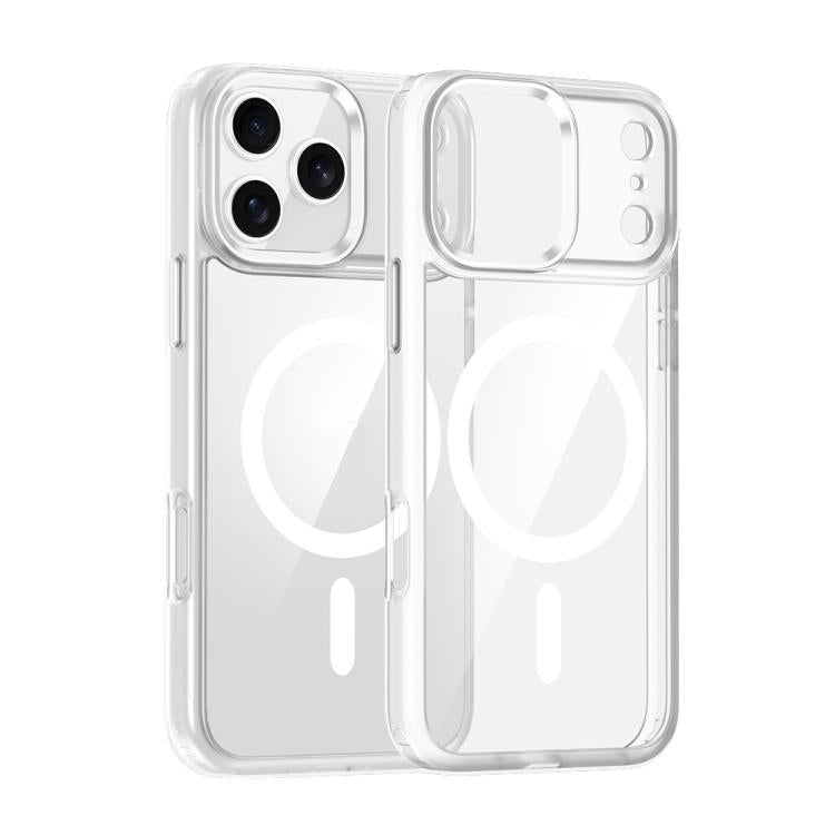 For iPhone 17 Pro Metal Eyes Lens Ring MagSafe Anti-drop Phone Case(Transparent) - iPhone 17 Pro Cases by buy2fix | Online Shopping UK | buy2fix