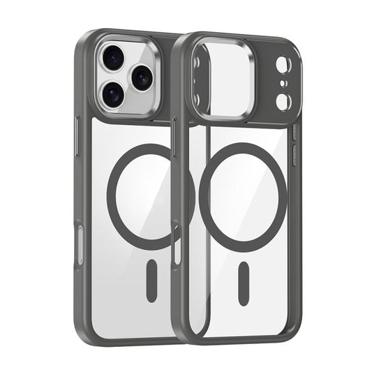 For iPhone 17 Pro Max Metal Eyes Lens Ring MagSafe Anti-drop Phone Case(Titanium Sand) - iPhone 17 Pro Max Cases by buy2fix | Online Shopping UK | buy2fix