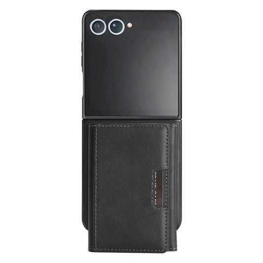 For Samsung Galaxy Z Flip7 Kalebol Strong Magnetic MagSafe Tri-Fold Wallet Leather Phone Case(Black) - Galaxy Z Flip7 5G Cases by Kalebol | Online Shopping UK | buy2fix
