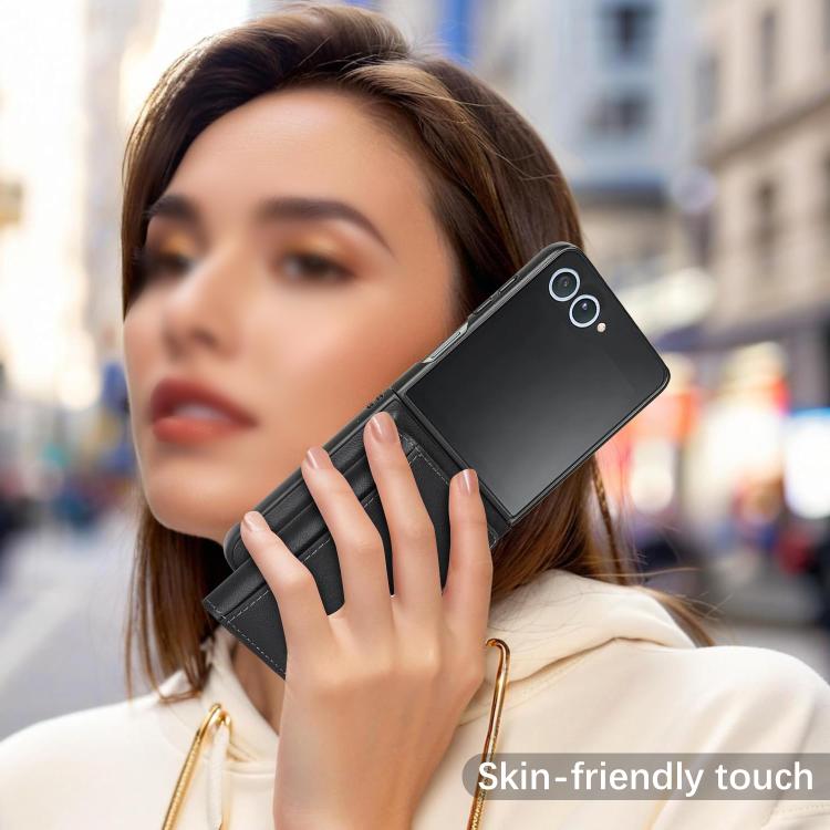 For Samsung Galaxy Z Flip7 Kalebol Strong Magnetic MagSafe Tri-Fold Wallet Leather Phone Case(Black) - Galaxy Z Flip7 5G Cases by Kalebol | Online Shopping UK | buy2fix