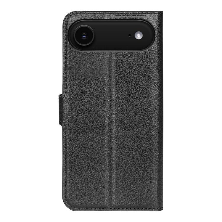 For iPhone Air Litchi Texture Horizontal Flip Leather Phone Case with Holder(Black) - iPhone Air Cases by buy2fix | Online Shopping UK | buy2fix