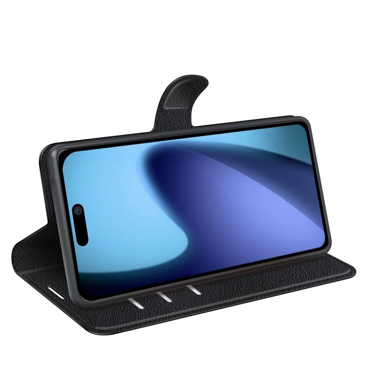 For iPhone Air Litchi Texture Horizontal Flip Leather Phone Case with Holder(Black) - iPhone Air Cases by buy2fix | Online Shopping UK | buy2fix