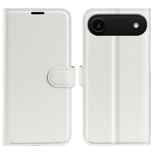 For iPhone Air Litchi Texture Horizontal Flip Leather Phone Case with Holder(White) - iPhone Air Cases by buy2fix | Online Shopping UK | buy2fix