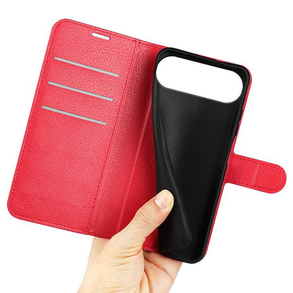 For iPhone Air Litchi Texture Horizontal Flip Leather Phone Case with Holder(Red) - iPhone Air Cases by buy2fix | Online Shopping UK | buy2fix