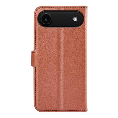 For iPhone Air Litchi Texture Horizontal Flip Leather Phone Case with Holder(Brown) - iPhone Air Cases by buy2fix | Online Shopping UK | buy2fix