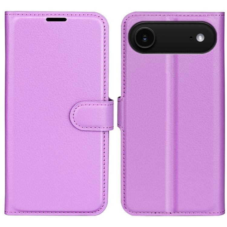 For iPhone Air Litchi Texture Horizontal Flip Leather Phone Case with Holder(Purple) - iPhone Air Cases by buy2fix | Online Shopping UK | buy2fix