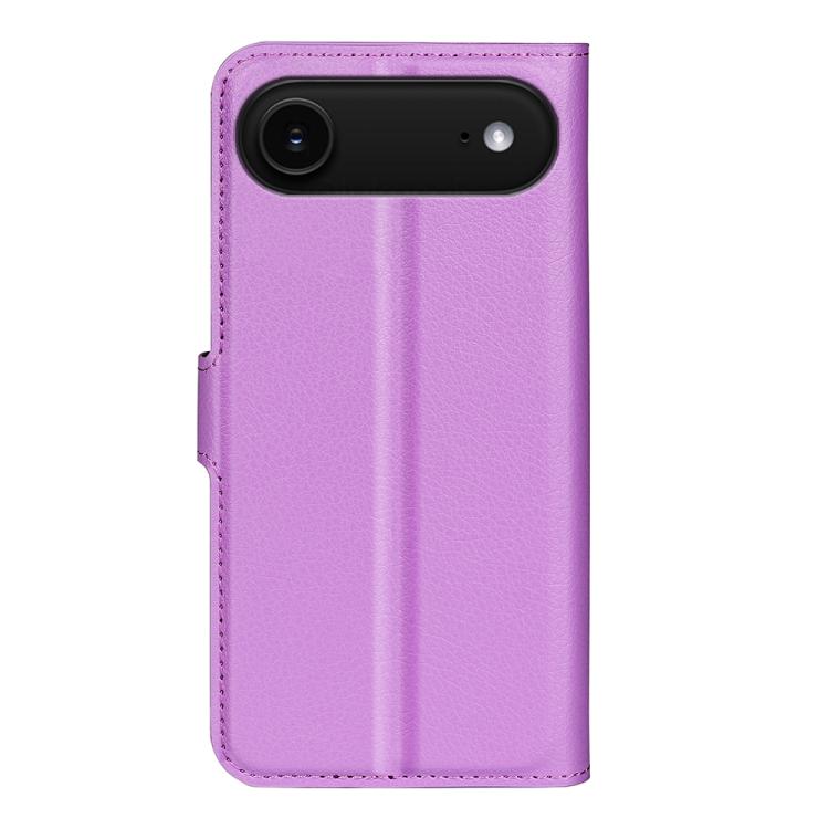 For iPhone Air Litchi Texture Horizontal Flip Leather Phone Case with Holder(Purple) - iPhone Air Cases by buy2fix | Online Shopping UK | buy2fix