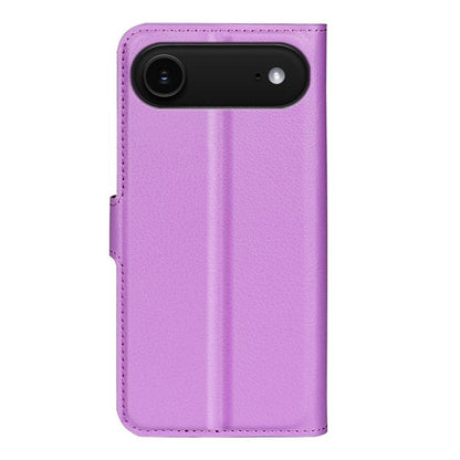 For iPhone Air Litchi Texture Horizontal Flip Leather Phone Case with Holder(Purple) - iPhone Air Cases by buy2fix | Online Shopping UK | buy2fix