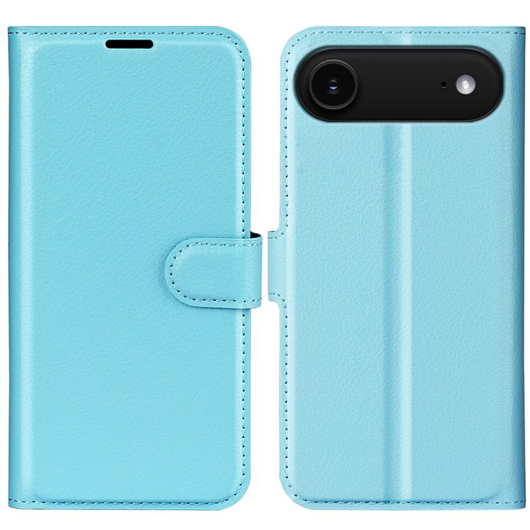 For iPhone Air Litchi Texture Horizontal Flip Leather Phone Case with Holder(Blue) - iPhone Air Cases by buy2fix | Online Shopping UK | buy2fix
