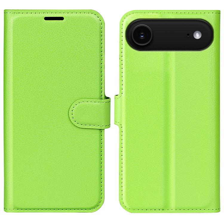 For iPhone Air Litchi Texture Horizontal Flip Leather Phone Case with Holder(Green) - iPhone Air Cases by buy2fix | Online Shopping UK | buy2fix