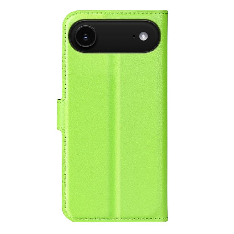 For iPhone Air Litchi Texture Horizontal Flip Leather Phone Case with Holder(Green) - iPhone Air Cases by buy2fix | Online Shopping UK | buy2fix