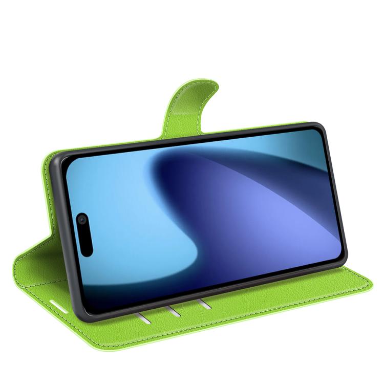 For iPhone Air Litchi Texture Horizontal Flip Leather Phone Case with Holder(Green) - iPhone Air Cases by buy2fix | Online Shopping UK | buy2fix