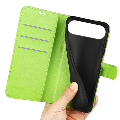 For iPhone Air Litchi Texture Horizontal Flip Leather Phone Case with Holder(Green) - iPhone Air Cases by buy2fix | Online Shopping UK | buy2fix