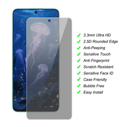 For Honor 400 5G Global 156.5mm JUNSUNMAY 25pcs Privacy Screen Protector Tempered Glass Film - Honor Tempered Glass by JUNSUNMAY | Online Shopping UK | buy2fix