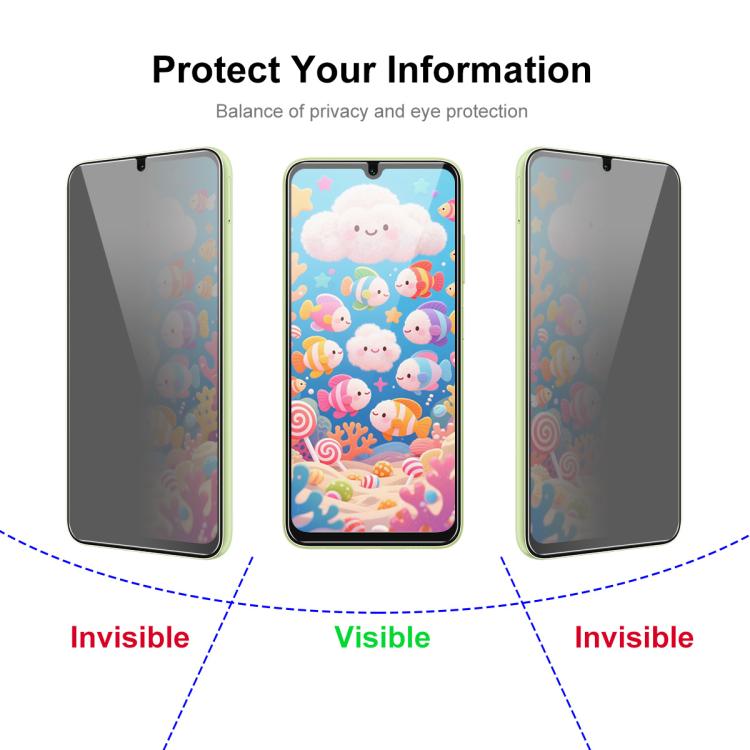 For Samsung Galaxy A25e JUNSUNMAY 25pcs Privacy Screen Protector Tempered Glass Film - Galaxy Tempered Glass by JUNSUNMAY | Online Shopping UK | buy2fix