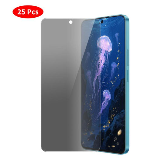 For Samsung Galaxy A37 / A57 5G JUNSUNMAY 25 PCS/Pack Privacy Screen Protector Tempered Glass Film