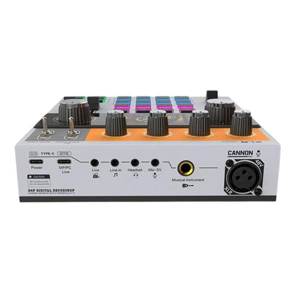 C200 For Live Streaming / Singing Sound Card Audio Mixer Bluetooth Adjustable Mixing Console(White) - Live Sound Effects Processors by buy2fix | Online Shopping UK | buy2fix