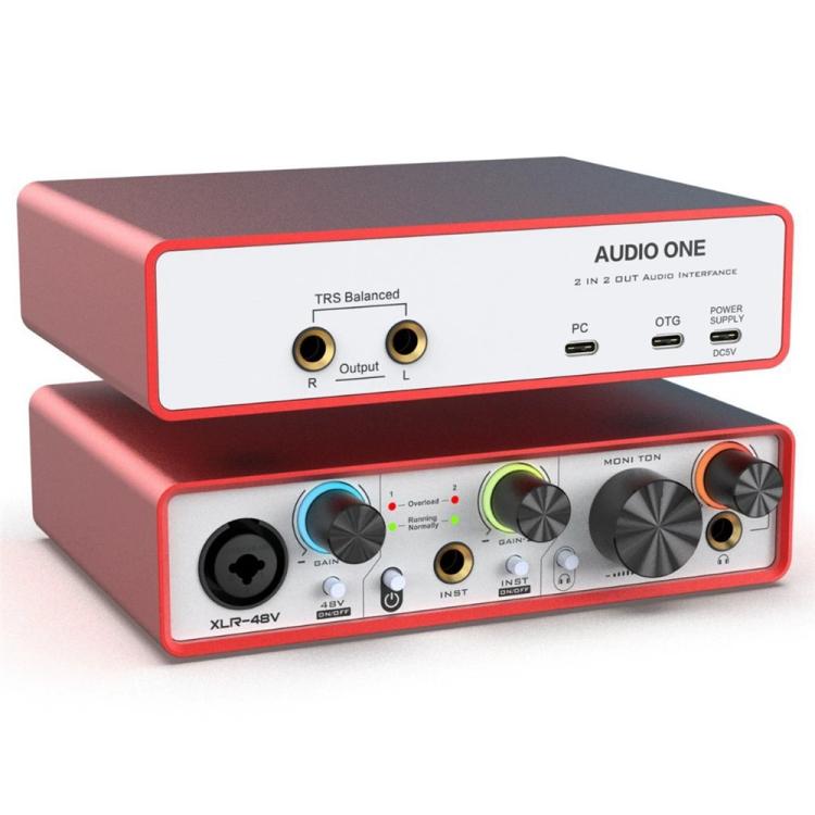 Solo3 24 Bit 2 In 2 Out Professional Audio Sound Card Recording Device - Live Sound Effects Processors by buy2fix | Online Shopping UK | buy2fix