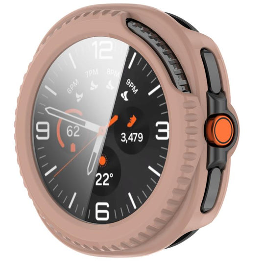 For Samsung Galaxy Watch8 Classic 46mm Tempered Film Integrated PC Watch Cover(Cherry Pink) - Watch Cases by buy2fix | Online Shopping UK | buy2fix