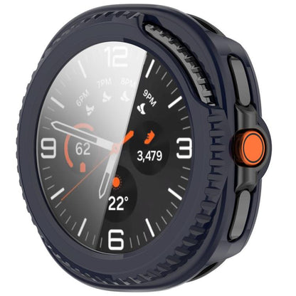 For Samsung Galaxy Watch8 Classic 46mm Tempered Film Integrated PC Watch Cover(Ink Blue) - Watch Cases by buy2fix | Online Shopping UK | buy2fix