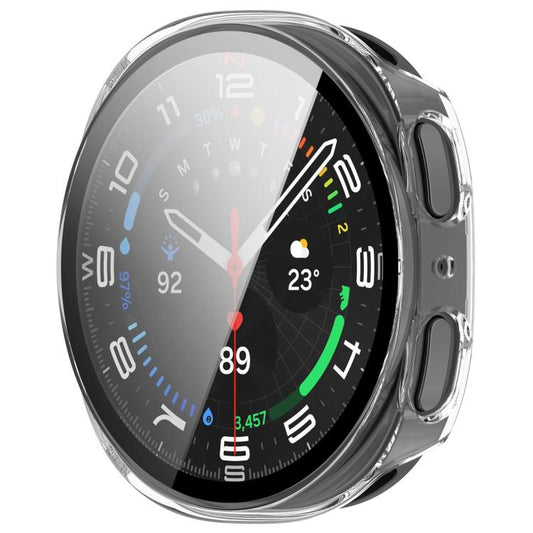 For Samsung Galaxy Watch 8 40mm Tempered Film Integrated PC Watch Cover(Transparent) - Watch Cases by buy2fix | Online Shopping UK | buy2fix