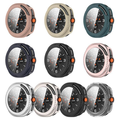 For Samsung Galaxy Watch 8 40mm Tempered Film Integrated PC Watch Cover(Frosted Black) - Watch Cases by buy2fix | Online Shopping UK | buy2fix