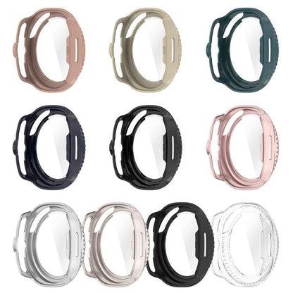 For Samsung Galaxy Watch 8 40mm Tempered Film Integrated PC Watch Cover(Frosted Black) - Watch Cases by buy2fix | Online Shopping UK | buy2fix