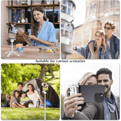 Jmary MT-18 Extendable Phone Holder Wireless Control Mini Phone Selfie Stick Tripod(Black) - Selfie Sticks by Jmary | Online Shopping UK | buy2fix