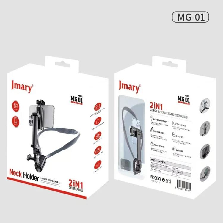 JMARY MG-01 For Phone Action Camera POV / Vlog Selfie Mount Neck Mount Hand Free Holder - Holder by Jmary | Online Shopping UK | buy2fix