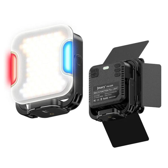 JMARY FM-328R Adjustable Color Temperature Outdoor Camping LED Light Portable Video Fill Light