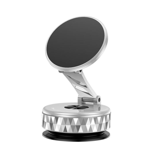 K13 360 Degree Rotation Vacuum Suction Cellphone Holder Magnetic Car Phone Mount(Silver) - Universal Car Holders by buy2fix | Online Shopping UK | buy2fix