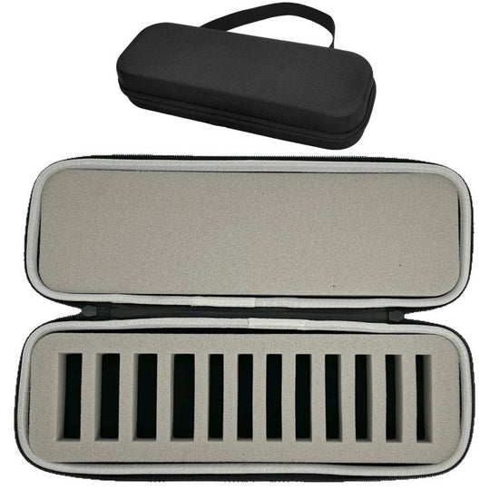 Portable Hair Beauty Grooming Trimmer Replacement Blade Hard Storage Box with 12 Built-in Blade Storage Racks