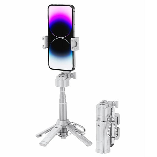 P25 Extendable Anti-shake Four-Legged Stand Portable Handheld Phone Selfie Stick(White) - Selfie Sticks by buy2fix | Online Shopping UK | buy2fix
