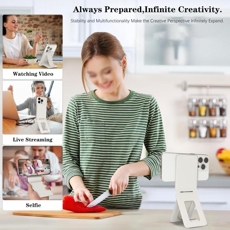 Magnetic MagSafe Tripod Holder(White) - Desktop Holder by buy2fix | Online Shopping UK | buy2fix