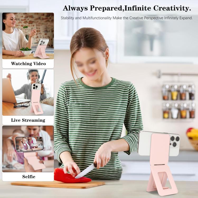 Magnetic MagSafe Tripod Holder(Pink) - Desktop Holder by buy2fix | Online Shopping UK | buy2fix