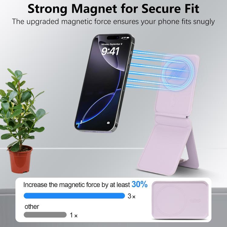 Magnetic MagSafe Tripod Holder(Purple) - Desktop Holder by buy2fix | Online Shopping UK | buy2fix