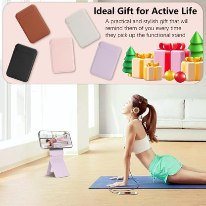 Magnetic MagSafe Tripod Holder(Purple) - Desktop Holder by buy2fix | Online Shopping UK | buy2fix