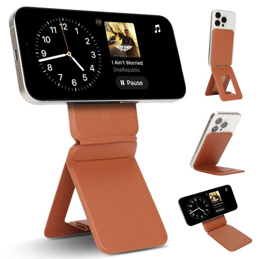 Magnetic MagSafe Tripod Holder(Brown) - Desktop Holder by buy2fix | Online Shopping UK | buy2fix