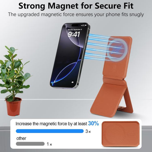 Magnetic MagSafe Tripod Holder(Brown) - Desktop Holder by buy2fix | Online Shopping UK | buy2fix