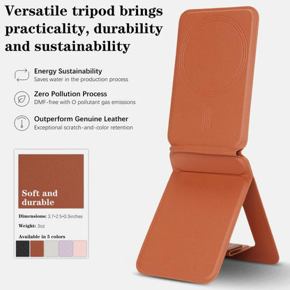 Magnetic MagSafe Tripod Holder(Brown) - Desktop Holder by buy2fix | Online Shopping UK | buy2fix