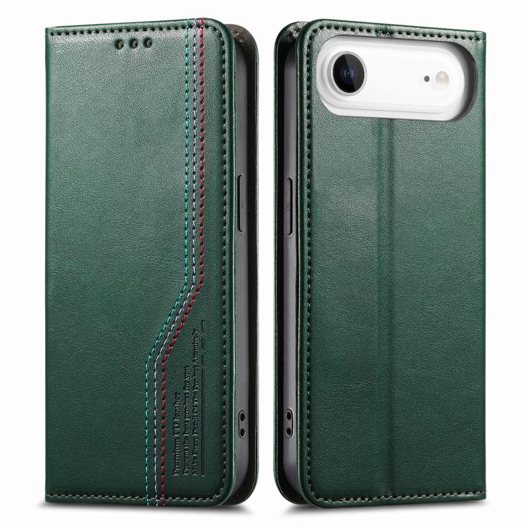 For iPhone Air Elastic Wristband Magnetic Suction Leather Phone Case(Green) - iPhone Air Cases by buy2fix | Online Shopping UK | buy2fix