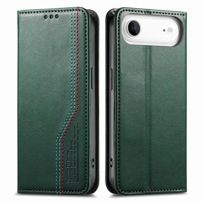 For iPhone Air Elastic Wristband Magnetic Suction Leather Phone Case(Green) - iPhone Air Cases by buy2fix | Online Shopping UK | buy2fix