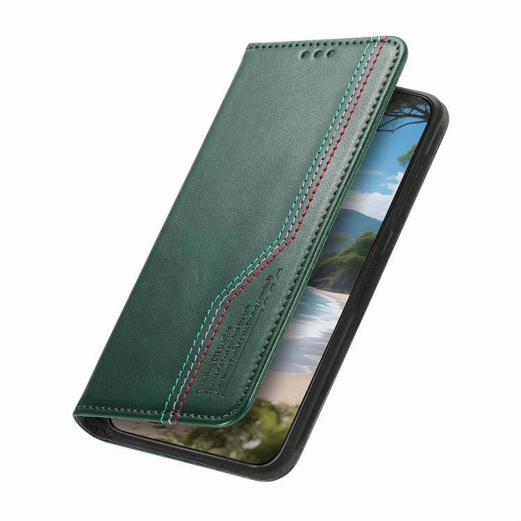 For iPhone Air Elastic Wristband Magnetic Suction Leather Phone Case(Green) - iPhone Air Cases by buy2fix | Online Shopping UK | buy2fix